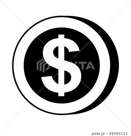 Icon dollar sign Casino Slot Machine shape. Gambling symbol, object. Vector illustration Icon dollar sign Casino Slot Machine shape. Gambling symbol, object. Vector illustration 89564151
