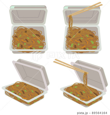 パック入りの焼きそばセット 89564164