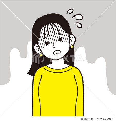 疲れたスウェットを着た女性 疲れたスウェットを着た女性 89567267