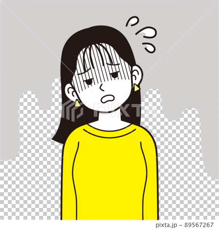 疲れたスウェットを着た女性 疲れたスウェットを着た女性 89567267