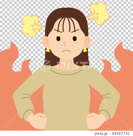 穿著憤怒運動衫的女人 _ 沒有線 穿著憤怒運動衫的女人 _ 沒有線 89567741