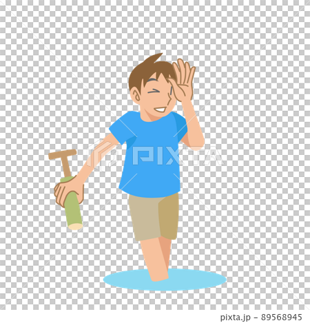 Children playing with water gun Children playing with water gun 89568945