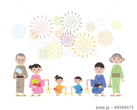 夏祭り 花火大会 家族 夏祭り 花火大会 家族 89569075