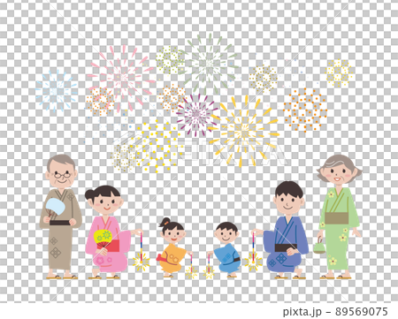 夏祭り 花火大会 家族 夏祭り 花火大会 家族 89569075