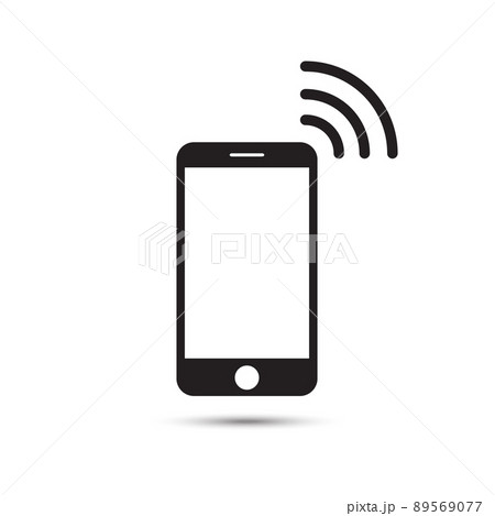 Smartphone Icon in trendy flat style isolated on white background. Cellphone pictogram. Telephone symbol for your web site design, logo, app, UI. Vector illustration, EPS10. 89569077