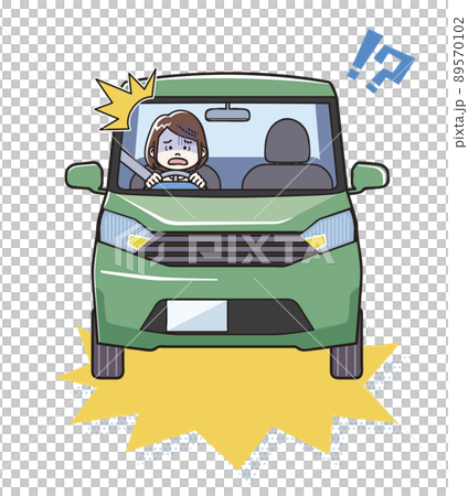 Surprised female driver Surprised female driver 89570102