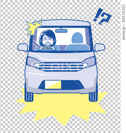 Surprised female driver Surprised female driver 89570103