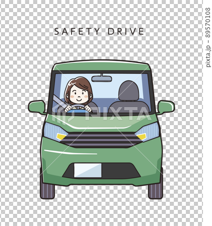 Female driver of safe driving Female driver of safe driving 89570108