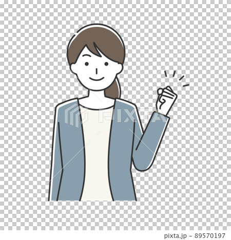 Guts pose business woman Guts pose business woman 89570197