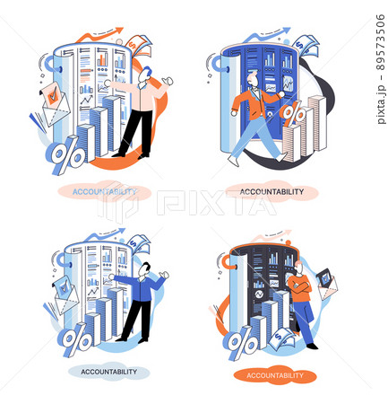 Financial administration, examiner, audit, accountability concept. Company tax and account metaphor Financial administration, examiner, audit, accountability concept. Company tax and account metaphor 89573506