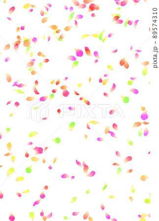 背景素材_水彩_花吹雪_カラフル 89574310