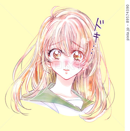 恋するセーラー服の女子学生 文字 漫画表現 恋するセーラー服の女子学生 文字 漫画表現 89574390