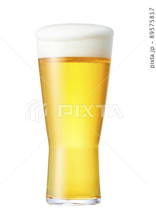 泡がこぼれ落ちそうなグラスビール 泡がこぼれ落ちそうなグラスビール 89575817