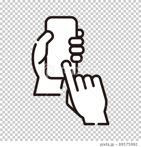 Smartphone operation [Business Icon Series] 89575992