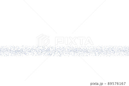 Silverish Horizontal strip, crumbs sprinkled texture. Backdrop Silver dust isolated. Vector 89576167