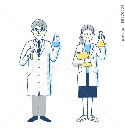 科学者の男女 89576224