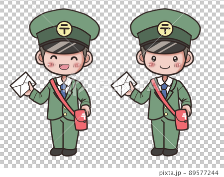 郵遞員遞送郵件的插圖 89577244