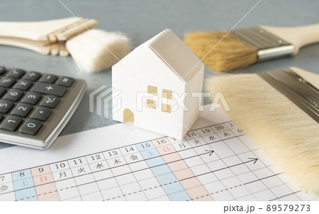 塗装工事と工期 工程管理 リフォーム 外壁塗装 修繕 一戸建て 工事 塗装工事と工期 工程管理 リフォーム 外壁塗装 修繕 一戸建て 工事 89579273