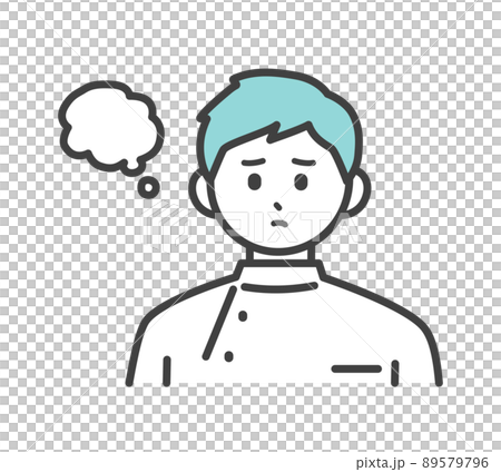 Illustration material of facial expressions and gestures of medical staff 89579796