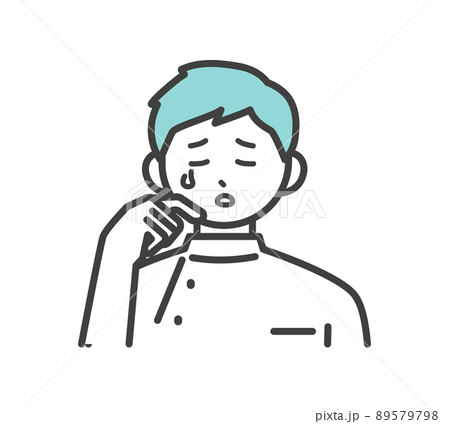 医療従事者の表情とジェスチャーのイラスト素材 89579798