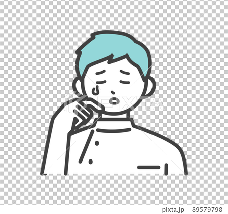医療従事者の表情とジェスチャーのイラスト素材 89579798