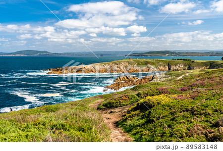 Shore of the Atlantic Ocean at A Coruna, Spain 89583148