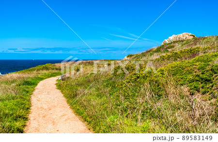 Shore of the Atlantic Ocean at A Coruna, Spain 89583149