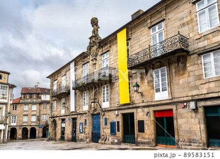 Traditional architecture of Santiago de Compostela. UNESCO world heritage in Galicia, Spain 89583151