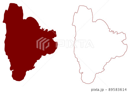 Auskerry island (United Kingdom of Great Britain and Northern Ireland, Scotland, Orkney) map vector illustration, scribble sketch Isle of Auskerry map 89583614