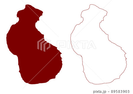 Fara island (United Kingdom of Great Britain and Northern Ireland, Scotland, Orkney) map vector illustration, scribble sketch Isle of Fara map 89583903