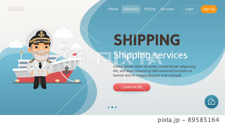 Shipping Website Template Shipping Website Template 89585164