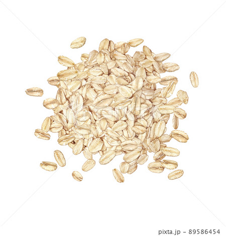オートミール オーツ麦 イラスト リアル 89586454