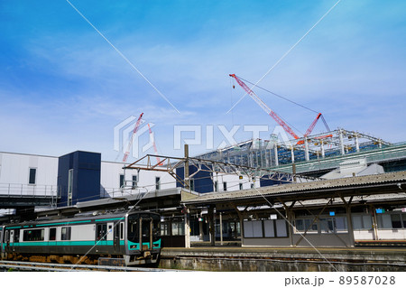 北陸新幹線工事　敦賀市　敦賀駅 89587028