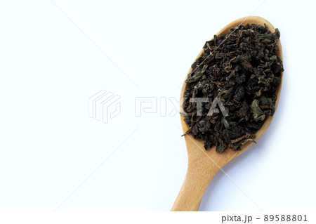 Dried Jiaogulan on white background. Dried Jiaogulan on white background. 89588801