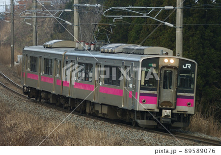 奥羽本線 桂根ー新屋 JR東日本 701系 N33編成(秋田) 奥羽本線 桂根ー新屋 JR東日本 701系 N33編成(秋田) 89589076
