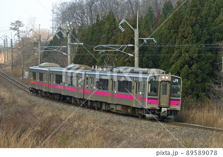奥羽本線　桂根ー新屋　JR東日本　701系　N11編成（秋田） 89589078