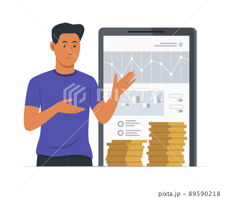 Man Investing and Getting Profit. Man Investing and Getting Profit. 89590218