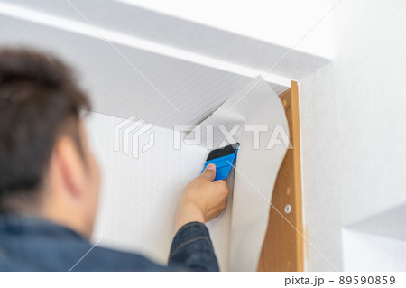 リフォーム　DIY　印刷化粧フィルム施工　ダイノックシート 89590859