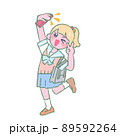 自撮りする女子高生 89592264