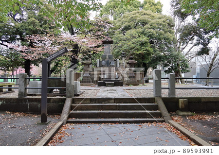 東京上野の上野公園にある彰義隊の侍達の墓 東京上野の上野公園にある彰義隊の侍達の墓 89593991