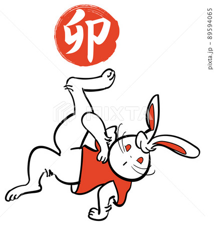 ブレイクダンスを踊る兎 89594065