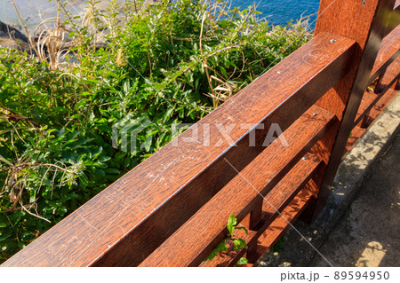 稚児ヶ淵の手すりに書かれた落書き 稚児ヶ淵の手すりに書かれた落書き 89594950