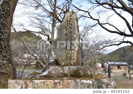 長篠城　本丸跡に建てられた石碑 89595102