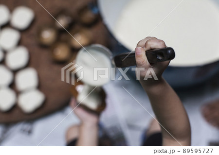 Making Dough Dessert Making Dough Dessert 89595727