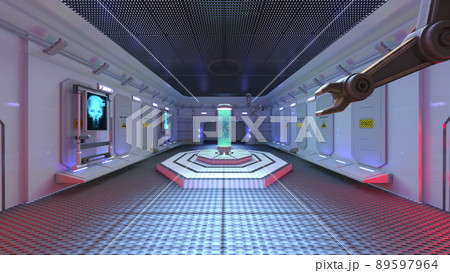 宇宙船内の検査室 89597964