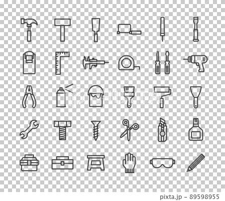 DIY 線描圖標集 89598955