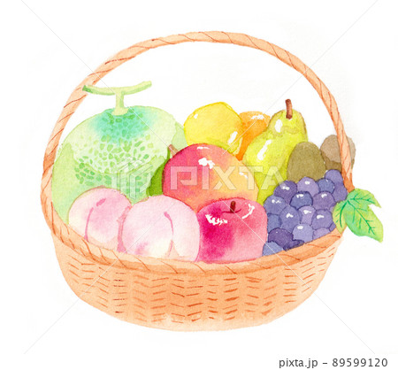 Assorted fruits (also for gifts and visits)... - Stock Illustration  [106655978] - PIXTA