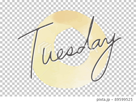 Handwritten day of the week icon_Tuesday Handwritten day of the week icon_Tuesday 89599525