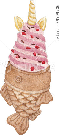 Ice cream summer watercolor png Ice cream summer watercolor png 89599706