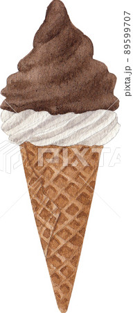 Ice cream summer watercolor png Ice cream summer watercolor png 89599707